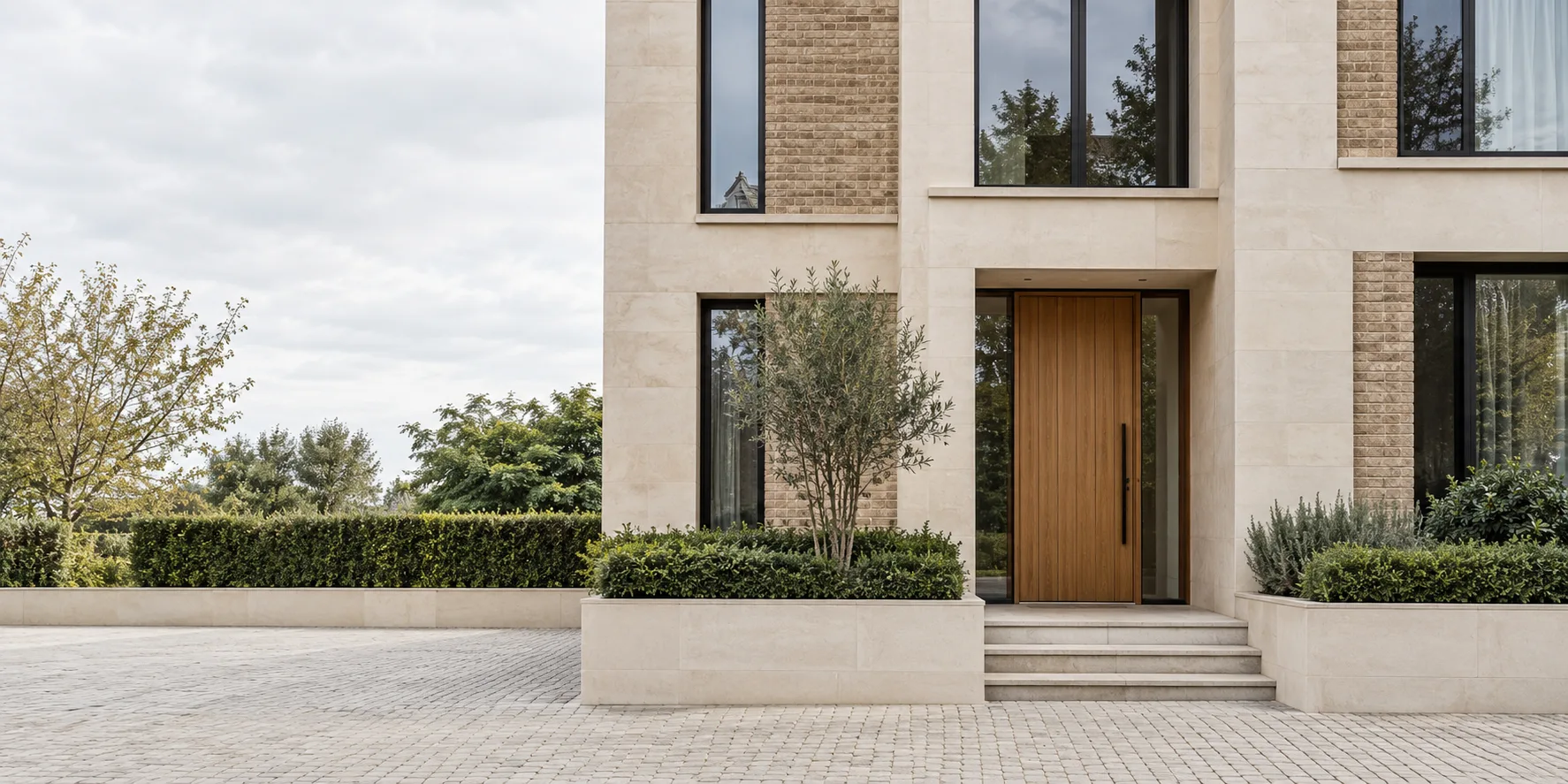 Illustrative photograph of a contemporary building facade